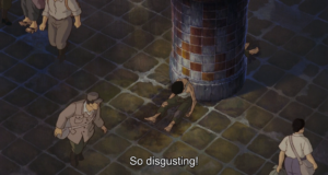 At the beginning of grave of the fireflies